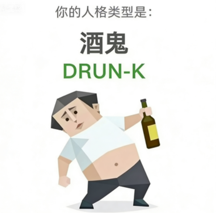 DRUNK 酒鬼人格海报